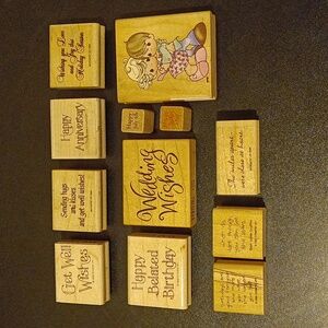 12 Stamps | Precious Moments | Holidays | Greeting Cards | DIY